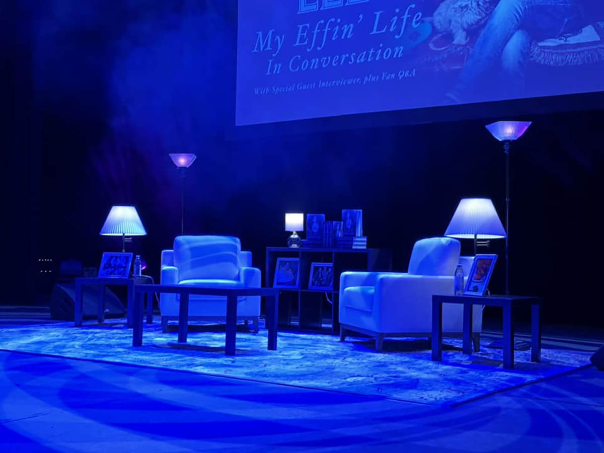 Geddy Lee 'My Effin' Life In Conversation' Tour Pictures - Paramount Theatre - Denver, Colorado Nov 30, 2023